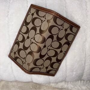 Coach check book wallet coach print